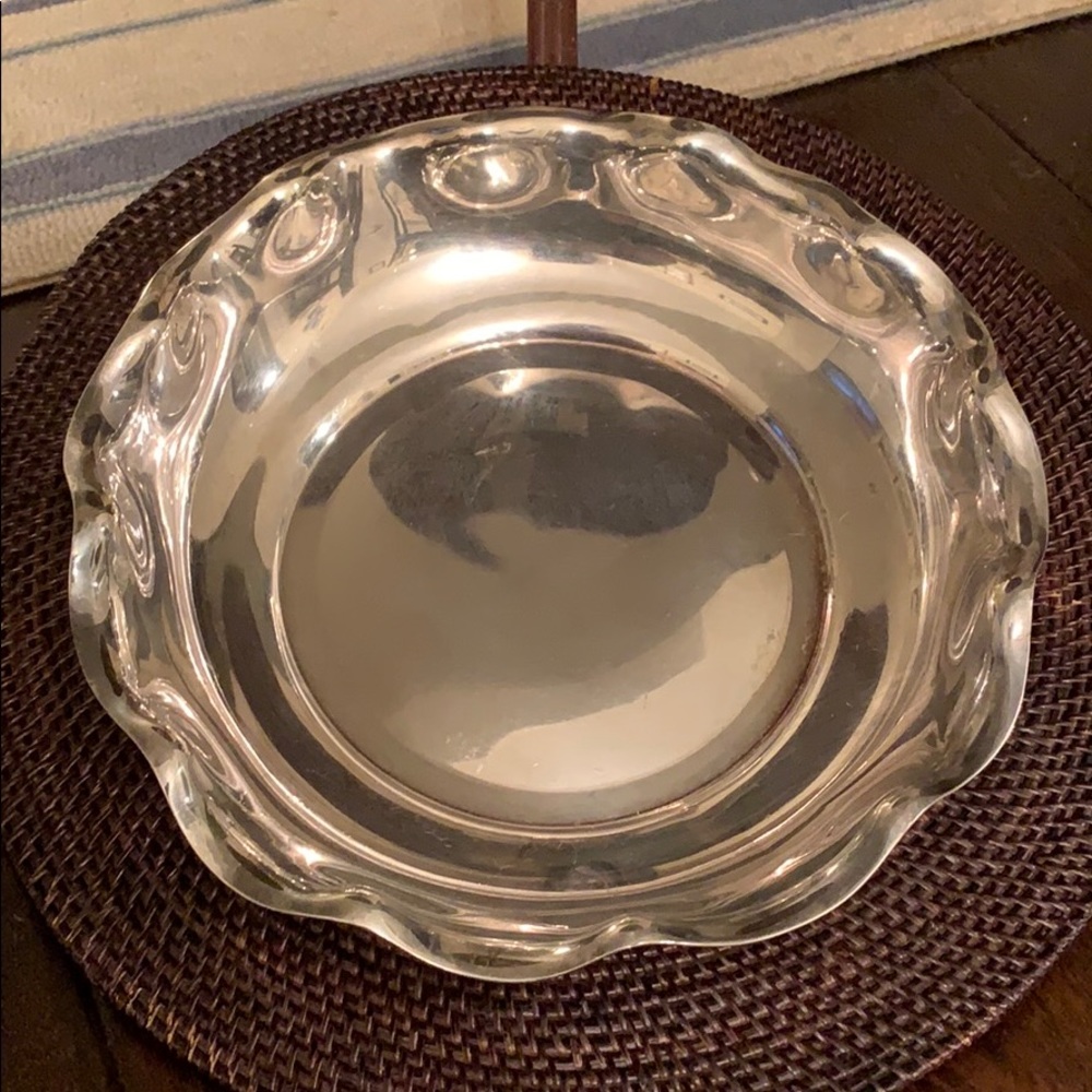 Reed and Barton Silver Wavy Edge Pie Plate